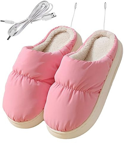 VALICLUD 1paar Usb Heizschuhe Für Winter Bequeme Fußwärmer Hausschuhe Elektrische Atmungsaktive Pantoffeln Für Kalte Füße Usb Betrieben Schnellheizend Für Damen Und Herren Für