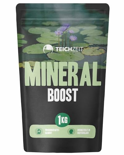 Teichzeit Mineral Boost | Pflege für Fischteich und Gartenteich | Sorgt für natürliches & biotopgerechtes Gleichgewicht im Teichwasser | 1kg