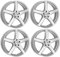 4x Dezent Felgen Alufelgen TY 7.5Jx18 ET50 5x112 kompatibel mit Volkswagen Golf Jetta Touran ID.3 T-Roc