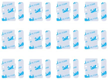 Crvicv Adhesive Replacement Tape Compatible with SimpliSafe Entry Sensor – Pre-Cut, No Cutting Needed, Easy Installation, Pack of 12 Sensor Pads & 12 Magnet Pads
