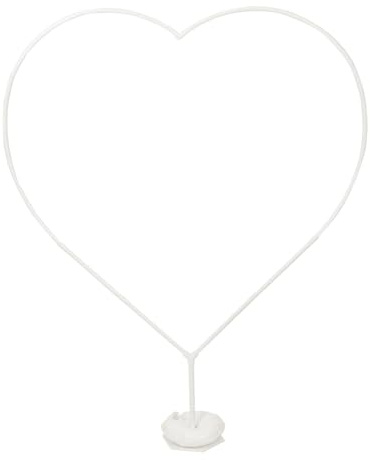 LIOOBO Heart Shaped Balloon Arch Kit for Weddings and Parties 1.5m Adjustable Balloon Stand with Base for Event Decoration for Garden and Indoor Use