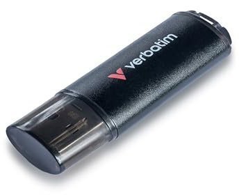 Verbatim V200 Metal USB Stick Drive 64 GB - USB 3.2 Gen 1 mit bis zu 200 MB/s Lesen und 80 MB/s Schreiben, Robustes Aluminiumgehäuse, langlebig, kompakter Speicherstick für PC, Computer, Laptops