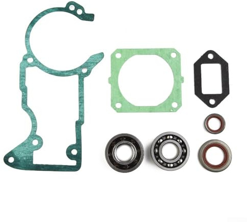 For MS440 and 044 Crankshaft Bearing Kit, Flywheel and Clutch Seals with Case Half and Cylinder Base Gaskets for Chainsaw Repair