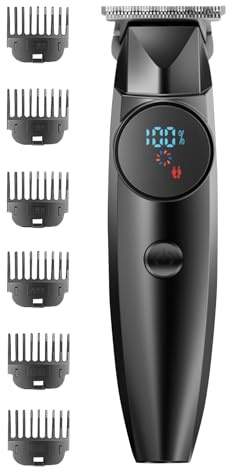 Herrhårtrimmare Barbertrimmare Med LCD Skärm För Hår | Antisladd Maskin Med Ergonomiskt Handtag För Skötsel Personlig Hårklippning Barnrakning