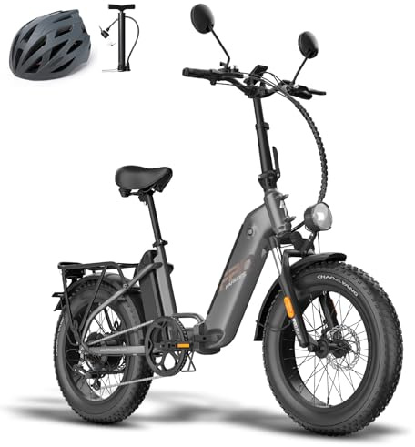 Fafrees FF20 Polar Bicicleta eléctrica plegable de 20 pulgadas con 2 baterías extraíbles duales de 48 V/12 Ah, 4.0 Fat Tire, bicicleta eléctrica para adultos, E-Bike para Mujeres Hombre Bici Eléctrica