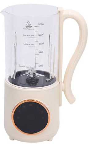Matybobe Máquina Pequeña para Hacer Leche de Soja, 1400ML, Calentamiento Automática, Máquina de Cocina Multifuncional, Procesador Alimentos para Bebés, Hogar