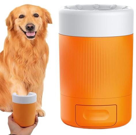 Générique Pulitore automatico per zampe di cane - secchio di lavaggio automatico rimovibile | Pulitore per zampe con spazzola morbida | Dopo passeggiata e attività all'aperto