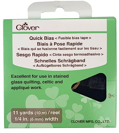 CLOVER CL700J8 Schnelles Schraegband,6 mm x 10 m, schwarz