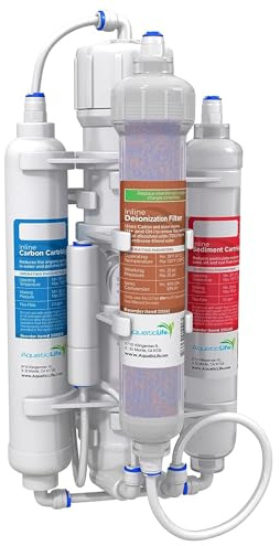 Aquatic Life RO Buddie 4-Stage Aquarium Water Filter System, Reverse Osmosis RO/DI Filtration Unit for Fish Tank, Fountains, and More, 50 GPD (Gallons Per Day)