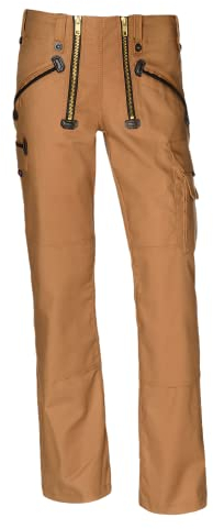 OYSTER Longlife Zunfthose, aus Canvas, Lange Arbeitshose ohne Schlag, Werkzeug- & Zollstocktaschen, braun, 60