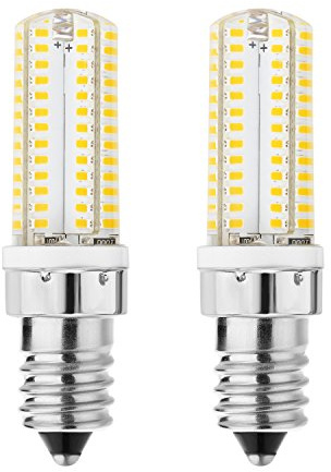Rayhoo 2pcs E14 LED Light Bulbs 5W Equivalent 40W Incandescent Bulb, E14 European Base Bulb, Not Dimmable, Warm White 2800-3200K, 300-320LM