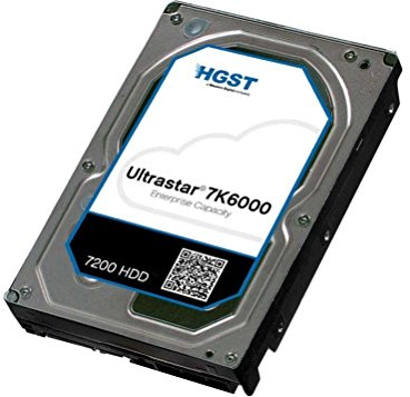 HGST Ultrastar 7 K6000 4TB HDD 7200RPM SATA 24x7 128MB Cache 6GB/s 8,9 cm 3,5 Zoll intern HUS726040ALE610