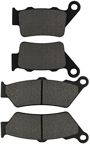 AHL-Kit Motocicleta Pastillas de freno para Yamaha XT660R XT660 R 2004-2010 (Semi metal)
