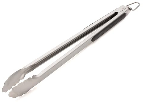 Cuisinart Locking Grill Tongs, 16” Stainless Steel BBQ Tongs – Heavy‑Duty Barbecue Tool for Grilling and Outdoor Cooking