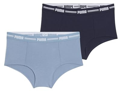 PUMA Panties Hipster da Donna (Confezione da 2), Native Blue, XS