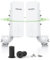 AdaLov Ponte wireless punto a punto esterno: CPE661 Gigabit 5,8 GHz 3 KM WiFi Bridge per estensione di rete, adattatore PoE, IP65 resistente alle intemperie, con 2 supporti per Starlink Garage Farm