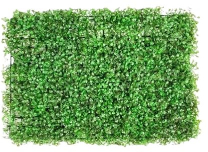 Zymjzbetic Konstgjort gräs väggpaneler konstgjord buxbom-panel UV 4 st häckväggpaneler gräsbakgrund 24 x 16 4 cm grön