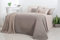 sei Design Luxus Tagesdecke Moderne Steppdecke Wohndecke Überwurf Sofadecke 220x240 220x260 (Royal - Taupe/Nude, 220 x 240 cm)