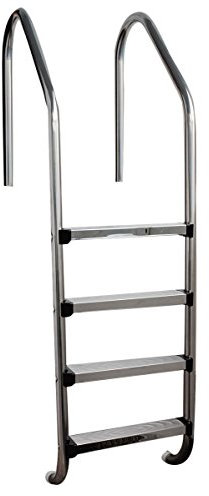 Échelle Standard 5 marches Neutres en INOX pour piscines enterrées.