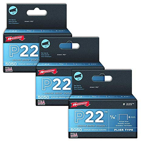 Arrow 225 P22 5/16 Staples (5,000/pk) (3)