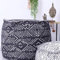 Mandala Life ART Böhmische Hocker Würfelabdeckung - 50 cm - Luxus, Artisan Room Decor Hocker - Boho Chic Sitzbereich Osmanisch
