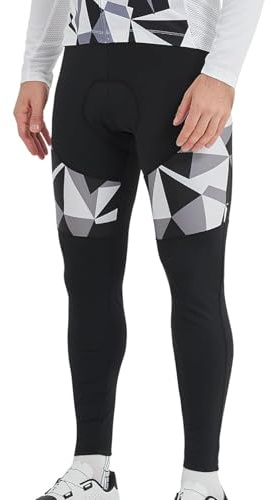Santic Pantalon de Cyclisme Long rembourré pour Homme avec Rembourrage de l'assise