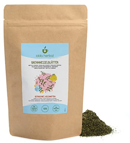 IDDA Herbal Brennesseltee 125g, Brennesselblätter getrocknet und geschnitten, Brennnessel Tee