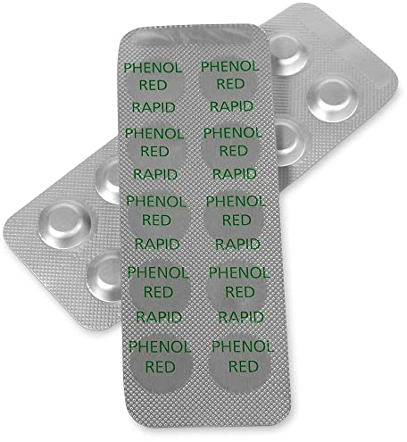 POOL Total Phenol Red Rapid Tabletten, zur Analyse des pH-Wert im Schwimmbecken oder Whirlpool (100)