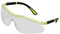 Gebol Schutzbrille Neon Klar | sportliches Design und angenehmer Sitz | Bügel in Länge verstellbar | kratz- und beschlagfrei | für Damen und Herren | Größe universal | schwarz, neon | 1 Stück