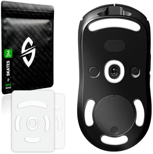 SensoryBoost DPS Glides (2-pack) kompatibel med Logitech G PRO Wireless – Ultrasnabba, rundade, hållbara – PTFE – Ersättningsmusfötter, skates – Uppgraderingstillbehör för mus