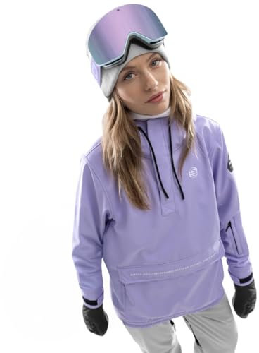 SIROKO - Chaqueta de Nieve con Bolsillo Canguro para Mujer W3-W Halti - M - Morado