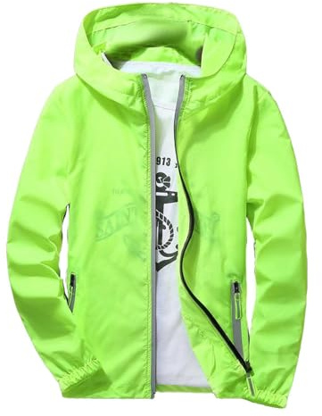 Tallas grandes Chaquetas de hombre Casual Color puro Plus Size Sudadera con capucha Cremallera Exterior Abrigo Deportivo Exterior Sudadera Negra Hombre, verde, 7XL