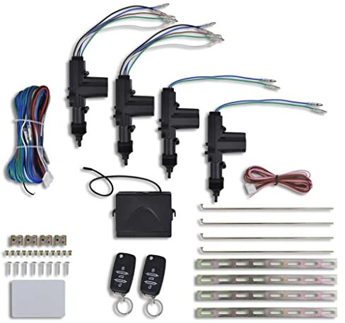 vidaXL Auto Zentralverriegelung 2 Funkfernbedienung Universal 12 V für 2/4 Tür