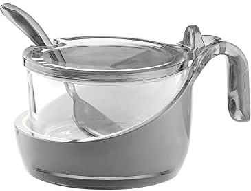 Guzzini Formaggera Glam/Vintage, Grigio Cielo, 13.8 x 10 x h8 cm