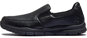 Skechers Men's Work Nampa-Groton Shoes, Black, 10