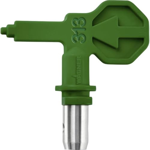 WAGNER Control Pro HEA munstycke 313 till Control Pro Airless färgspruta för lasyrer, lackfärger, oljor och släppmedel, < 55% mindre sprutdimma, grön