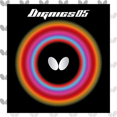 Butterfly Dignics 05 Table Tennis Rubber Table Tennis Rubber | 1.9 or 2.1 mm | Red or Black | 1 Inverted Table Tennis Rubber Sheet | Professional Table Tennis Rubber