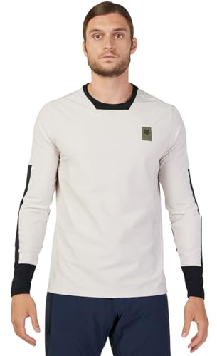 Fox Racing Defend Thermo-Mountainbike-Trikot für Herren, Vintage-Weiß, L