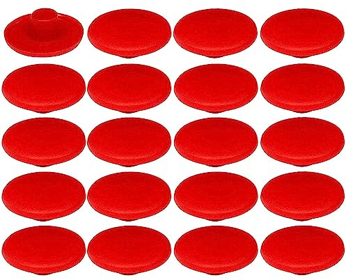 cyclingcolors 20x tappo coprivite confirmat cappuccio 4 x 2,7 x 11,8 mm plastica viti copertura coperchi tappi, rosso