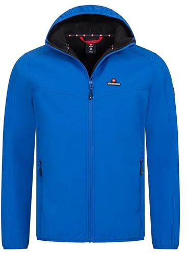 Höhenhorn Alpberg Chaqueta ligera de softshell para hombre al aire libre, chaqueta de ocio, chaqueta de entretiempo, azul, 3XL