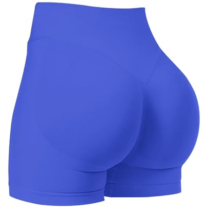 JN JANPRINT Womens Running Gym Cycling Shorts Hidden Scrunch Bum Butt Lifting High Waisted 4.5 Seamless Booty Shorts