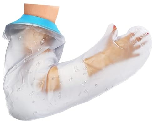 Fizzix Waterproof Cast Cover for Arm, Adult Plaster Cast Protector for Shower, Reusable and Leakproof Arm Cover, Comfortable and Durable Cast Bag for Injury Recovery and Bathing