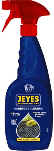 Jeyes BBQ Cleaner (750ml) – Fast-Acting Formula Cuts Through Burnt-On Food and Grease - BBQ Oven Cleaner Heavy Duty - Odour and Taint-Free - Safe for Grills, Racks and BBQ Surfaces