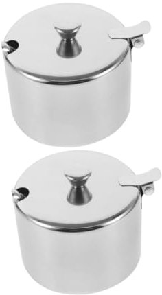 Cabilock Tarro para Condimentos Juego De 2 Frascos Acero Inoxidable Organizador De Especias