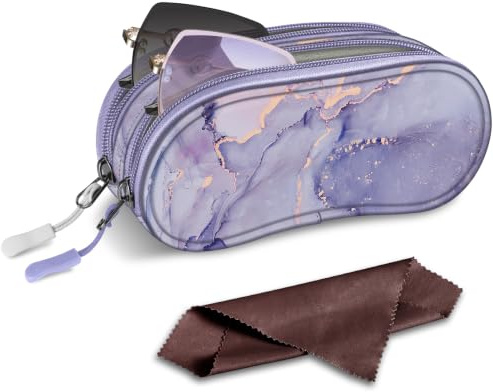 FINTIE Funda Gafas Blanda Doble