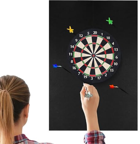 Dart Board Accessories - Safety Ring of the Board, Dart Polish, Wall Saving Mat, Dartboard Frame Cover, Playroom Wall Block, Professional Dart Sign, Removable Wall Protection, Circle
