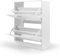 idmarket – Zapatero de 2 puertas blanco