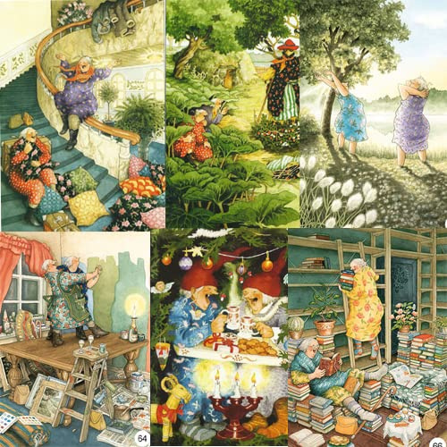Inge Look Set de cartes postales 11 (maintenant 61-66) Taille : 10,5x15 cm, lot de 6 cartes