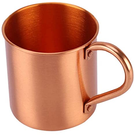 zalati Moscow Mule Becher aus reinem Kupfer, ohne Innenfutter, für Cocktail, Kaffee, Bier, Milch, Wasser