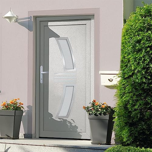 VidaXL Porta d'Ingresso Bianca in PVC 88x200 cm - Porta Entrata